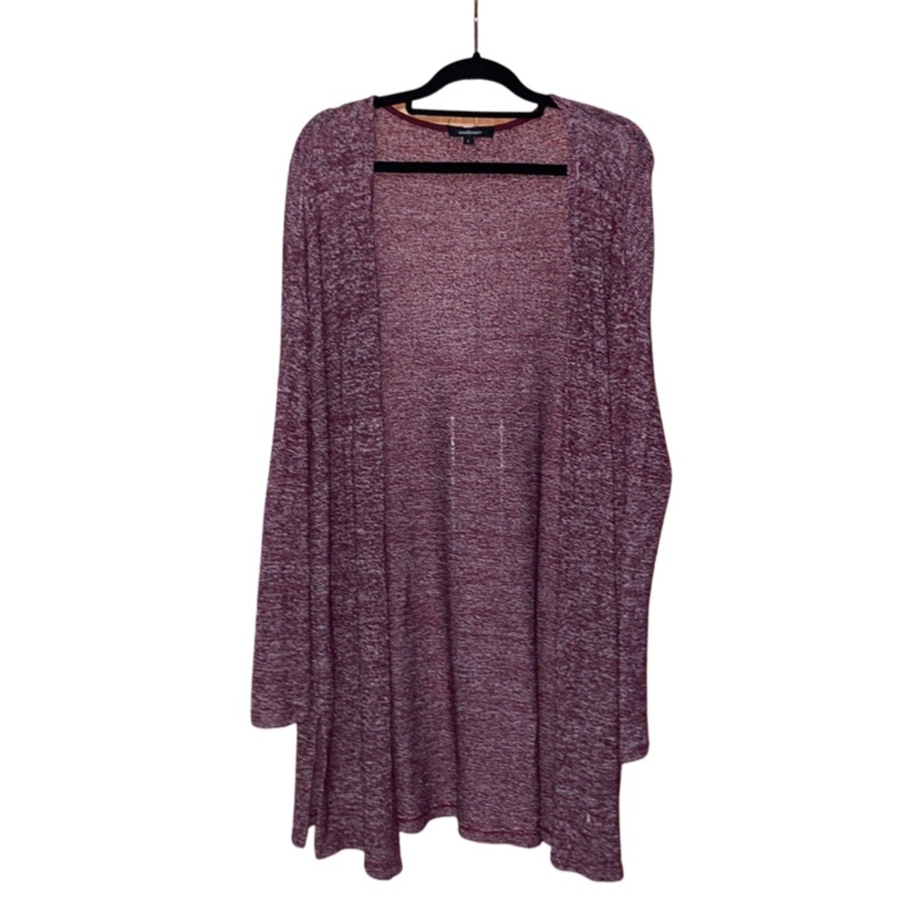 Ambiance Cardigan W / Side Slits - Red - Size L
